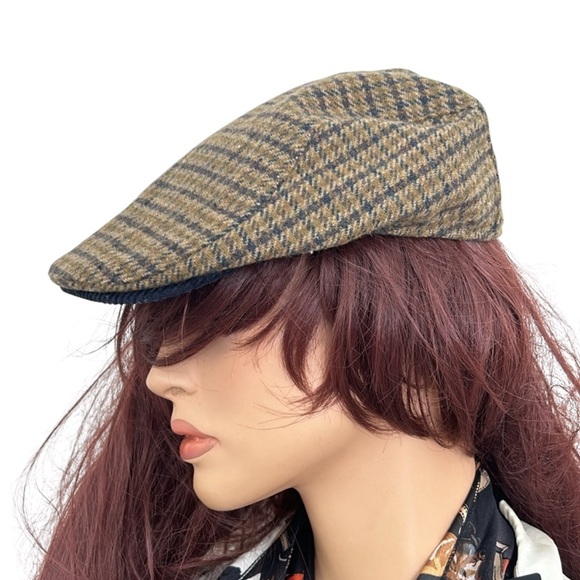 Women’s O/S tweed newsboy hat - Picture 2 of 12